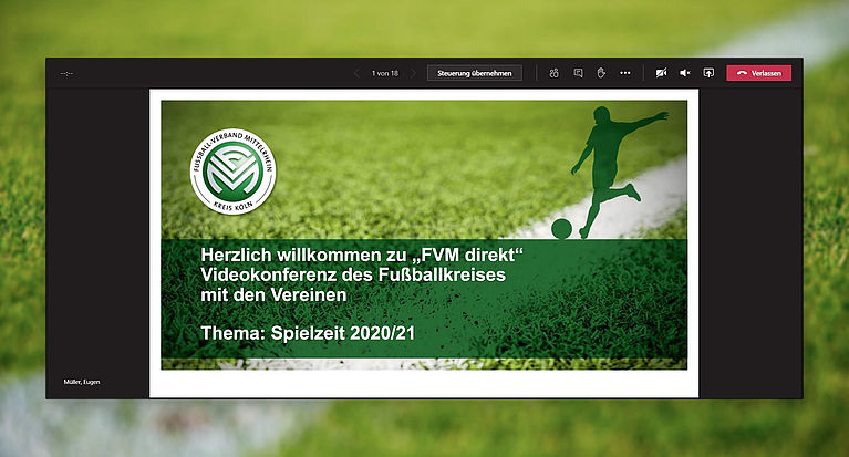 FVM und Fußballkreise informieren Vereine in Videokonferenzen