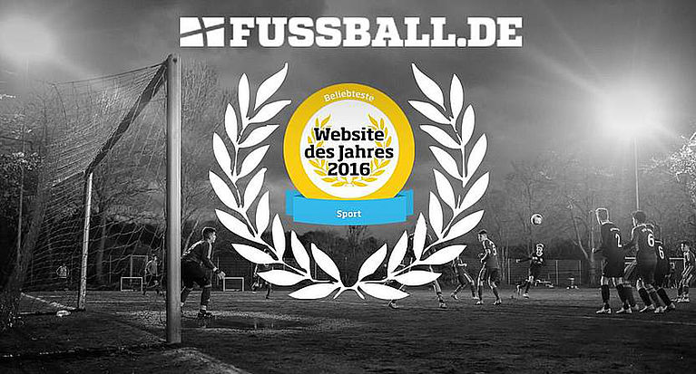 FUSSBALL.DE ist die beliebteste Sport-Website des Jahres