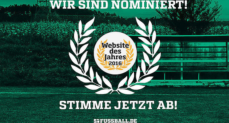 Website des Jahres: Abstimmen für FUSSBALL.DE