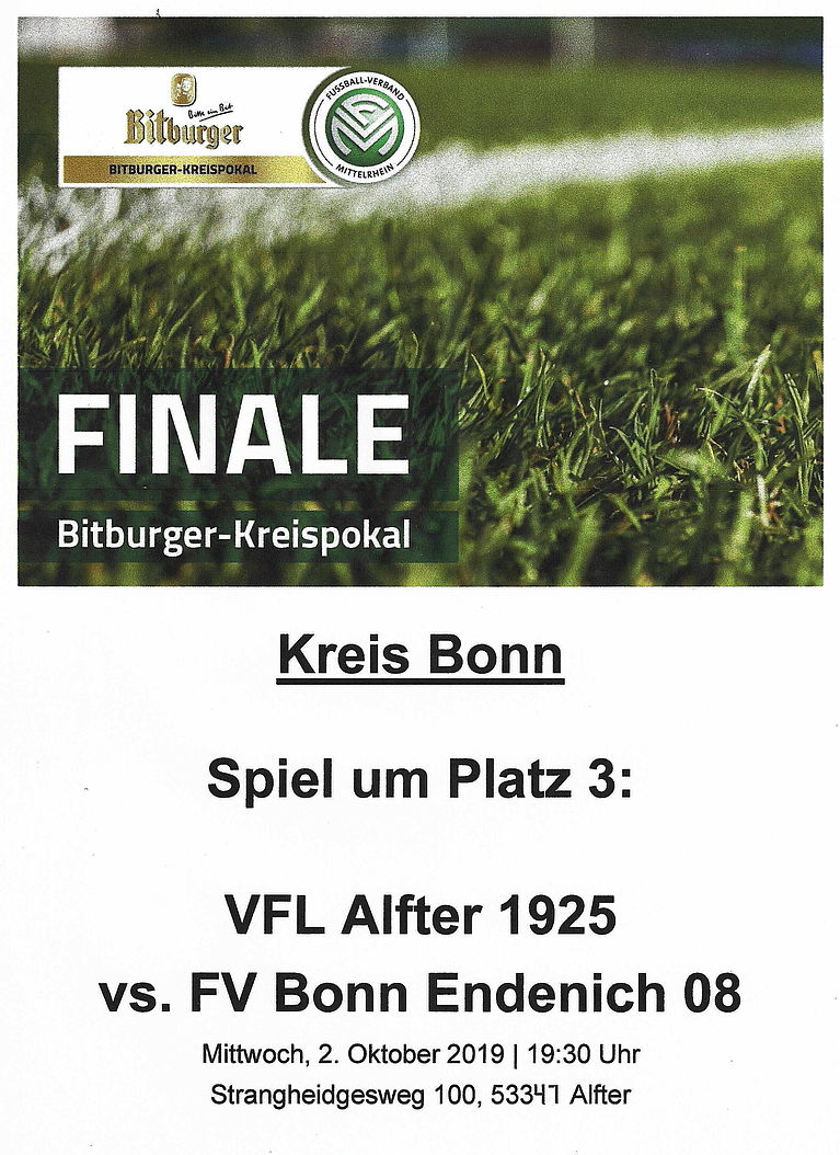 Spiel um Platz 3 im Bitburger-Kreispokal der Herren