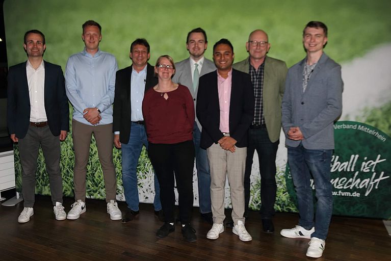Maurice Stubenrauch, Jan-Philipp Schöneseiffen, Michael Herschung, Nicole Braun, Lars Pollmann, Kevin Berisha, Hans-Willi Schwebig, Lucas Schwebig Kreisjugendtag 2022